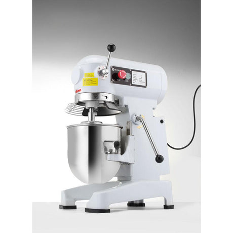Mixer profesional planetar spirala cu vas detasabil 3 viteze, roti pivotante, vas inox, HENDI Smart, 10 litri 500 W, 390x404x (H) 620 mm