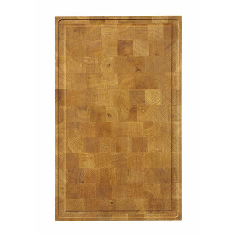 Platou de servire din stejar, cu granulatie finala, HENDI, 325x265x(H)30mm