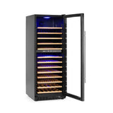 Dulap frigorific pentru vin cu reglare temperatura in 2 zone, 135 sticle,Hendi, 387 litri, 220-240V/90W, 595x680x(H)1625 mm