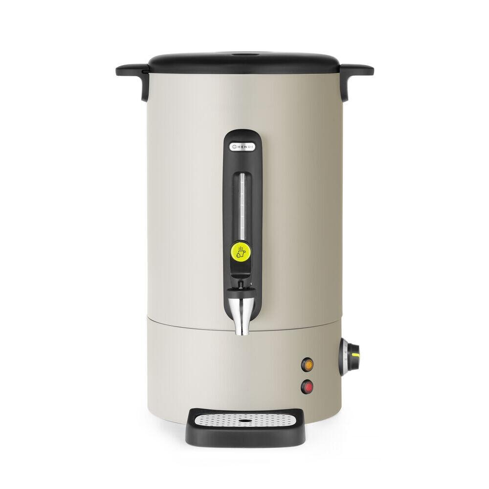 Boiler pentru bauturi calde alb mat 9 l, HENDI Uniq, Design de Bronwasser, 220-240V/950W, 307x330x(H)450mm