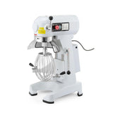 Mixer planetar spirala cu vas detasabil 3 viteze echipat cu roti pivotante vas, capac si spirala din inox 18/10 HENDI Smart, 20 litri 750 W,  Viteza: 19/193 rpm, 400x500x (H) 850 mm