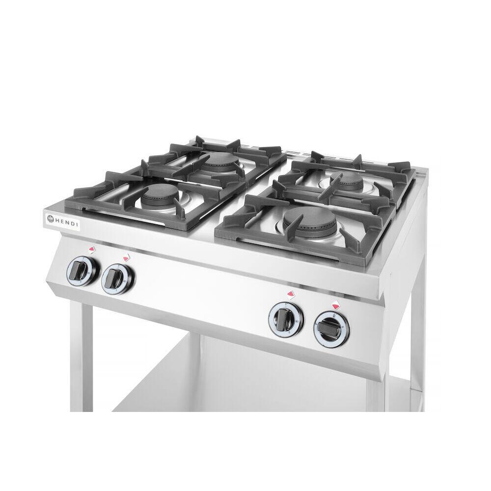 Masina de gatit cu 4 arzatoare pe stand deschis HENDI Smart, 2x3,5kW+2x6kW, 800x700x(H)900mm