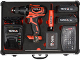 SET AUTOFILETANTA 18V, YATO YT-44250 126 PIESE, 2 ACUMULATORI