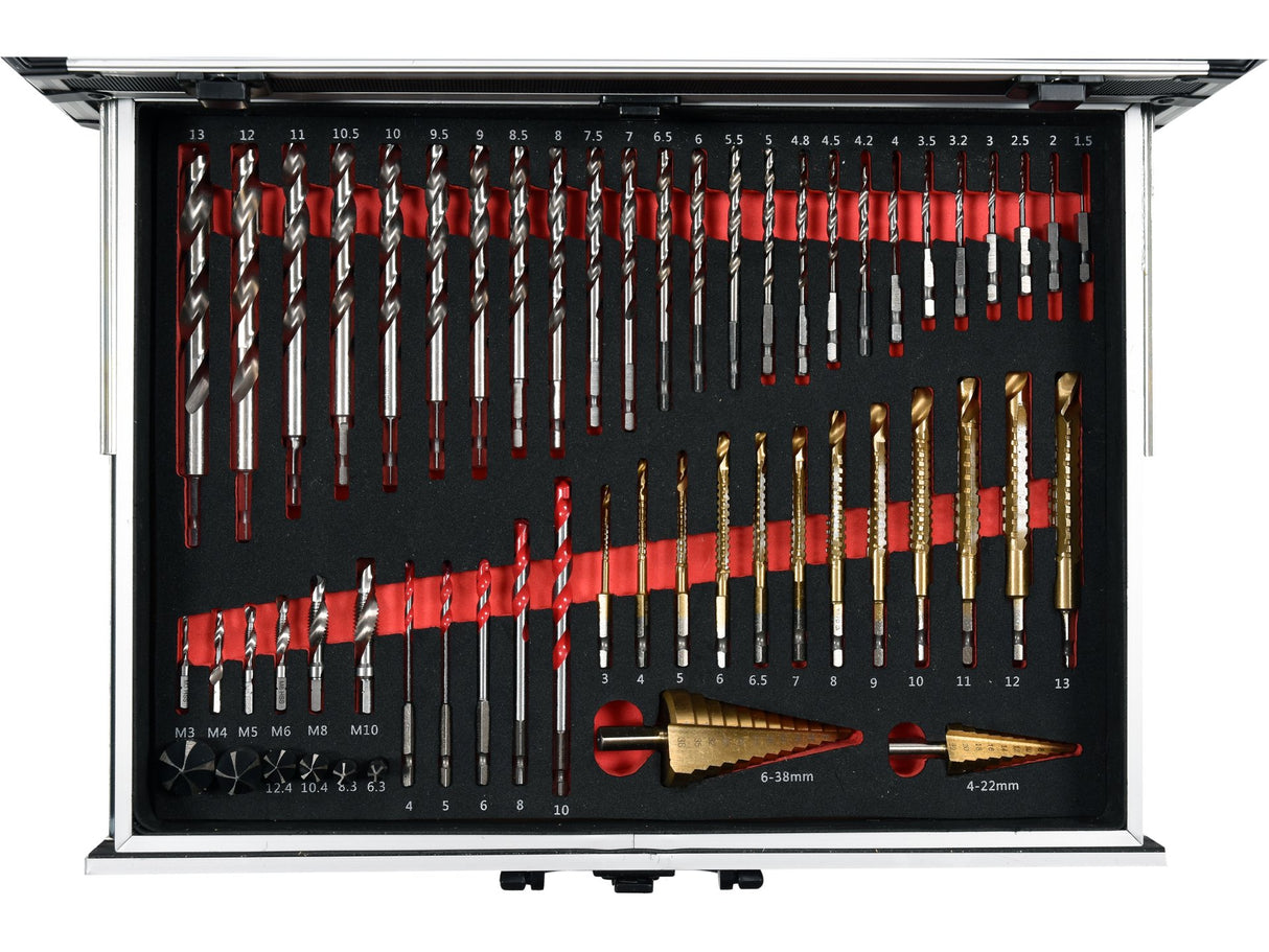 SET AUTOFILETANTA 18V, YATO YT-44250 126 PIESE, 2 ACUMULATORI