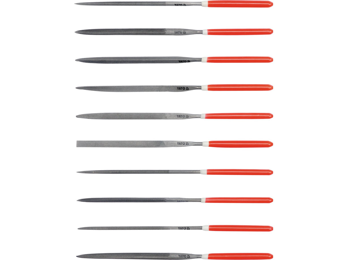 KÚPOS RESZELŐKÉSZLET YATO YT-6165 5X180X85MM, 10 DB 