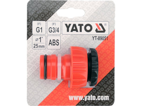 ADAPTOR ROBINET/FURTUN 1" - 3/4"DEBIT MARE Yato YT - 89051 Yato - scule electrice si unelte profesionale - BricoMart