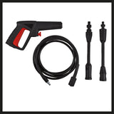 Aparat de curatat/spalat cu inalta presiune Einhell TC - HP 90 (1.200 wati, max. 90 bar, debit max. 372 l/h, maner de transport, racord de apa + filtru integrat, incl. pistol, furtun, lance + duza Einhell - scule electrice si unelte profesionale - BricoMart