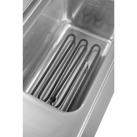 Aparat de gatit paste Hendi, capacitate 10L, cu scurgere, 230V/3500w, 330x600x(H)38mm