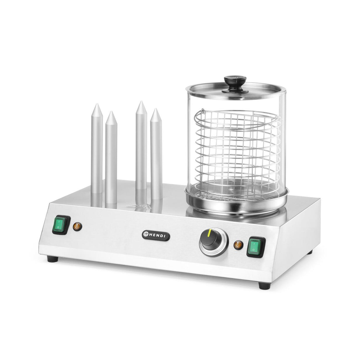 Aparat incalzit Hot Dog, Hendi, 220-240V/550W, 500x310x(H)395mm