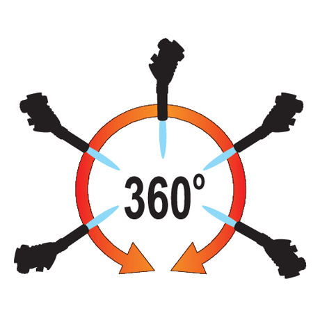Arzator gaz 360° YATO YT-36713, piezo - imagine 4