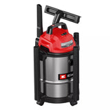 Aspirator umed-uscat Einhell TC-VC 1540 S, 900 W, capacitate de aspirare 180 mbar, role din otel inoxidabil de 15 L, suport pentru accesorii, inclusiv diverse filtre si duze - imagine 8