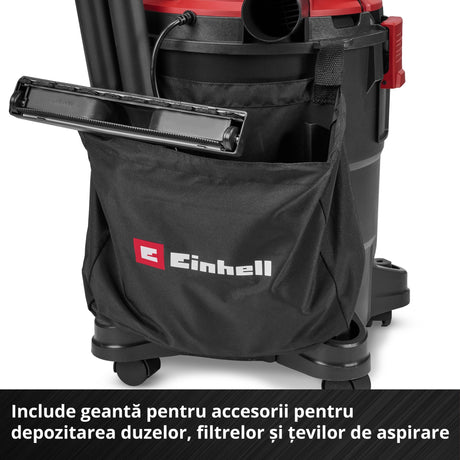 Aspirator umed - uscat Einhell TC - VC 2555 - cablu 3 m, maner transport, 850 W, 25 l BricoMart - scule electrice si unelte profesionale - BricoMart
