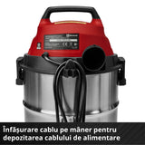 Aspirator umed - uscat Einhell TC - VC 3055 SA - cablu 3 m, maner transport, 900 W, 2000 W BricoMart - scule electrice si unelte profesionale - BricoMart