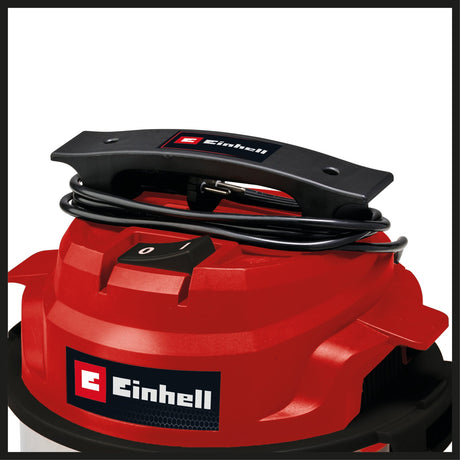 Aspirator umed/uscat Einhell TC - VC 1812 S (putere 1.250, sistem de furtun de 36 mm, recipient din otel inoxidabil de 12 l, filtru din spuma, duze extinse Einhell - scule electrice si unelte profesionale - BricoMart