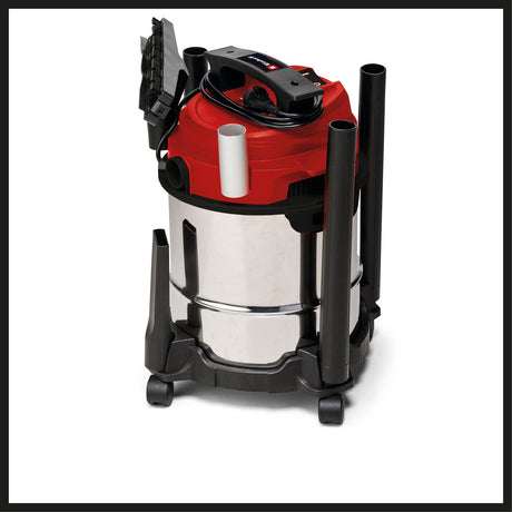 Aspirator umed/uscat Einhell TC - VC 1812 S (putere 1.250, sistem de furtun de 36 mm, recipient din otel inoxidabil de 12 l, filtru din spuma, duze extinse Einhell - scule electrice si unelte profesionale - BricoMart