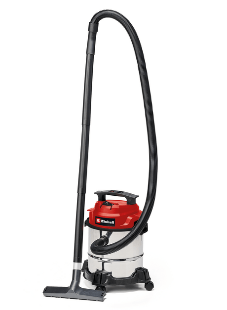 Aspirator umed/uscat Einhell TC - VC 1812 S (putere 1.250, sistem de furtun de 36 mm, recipient din otel inoxidabil de 12 l, filtru din spuma, duze extinse Einhell - scule electrice si unelte profesionale - BricoMart