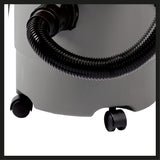 Aspirator umed/uscat Einhell TC - VC 1815 1250 W, 180 mbar, rezervor robust din plastic de 15 litri, racord de suflare, 4 roti, suport pentru accesorii, incl. furtun de aspirare, duze + filtre Einhell - scule electrice si unelte profesionale - BricoMart