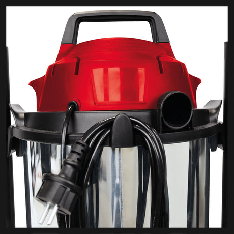 Aspirator umed/uscat Einhell TC - VC 1815 S, 1.250 W, recipient din otel inoxidabil de 15 litri, sistem de furtun de 36 mm, suport pentru accesorii, duza de aspirare cu insertie combinata Einhell - scule electrice si unelte profesionale - BricoMart