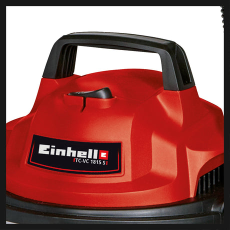 Aspirator umed/uscat Einhell TC - VC 1815 S, 1.250 W, recipient din otel inoxidabil de 15 litri, sistem de furtun de 36 mm, suport pentru accesorii, duza de aspirare cu insertie combinata Einhell - scule electrice si unelte profesionale - BricoMart
