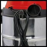 Aspirator umed/uscat Einhell TC - VC 1930 S (1.500 W, rezervor din otel inoxidabil de 30 l, racord de suflare, incl. furtun de aspirare din plastic, duza pentru podea/cravate, filtre Einhell - scule electrice si unelte profesionale - BricoMart
