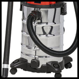 Aspirator umed/uscat Einhell TC - VC 1930 S (1.500 W, rezervor din otel inoxidabil de 30 l, racord de suflare, incl. furtun de aspirare din plastic, duza pentru podea/cravate, filtre Einhell - scule electrice si unelte profesionale - BricoMart