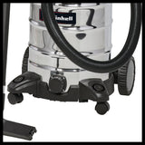 Aspirator umed/uscat Einhell TC - VC 1930 SA, 1.500 wati, recipient din otel inoxidabil de 30 de litri, priza automata, inclusiv furtun de aspirare si tub prelungitor, duza combinata/duza pentru spatii inguste, diverse filtre Einhell - scule electrice si unelte profesionale - BricoMart