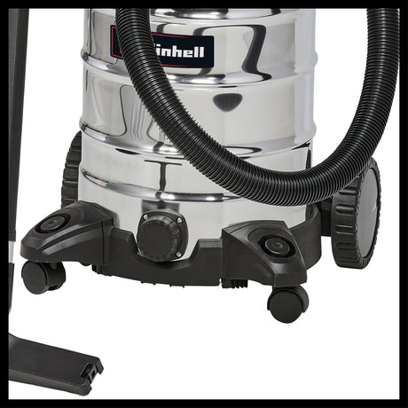 Aspirator umed/uscat Einhell TC - VC 1930 SA, 1.500 wati, recipient din otel inoxidabil de 30 de litri, priza automata, inclusiv furtun de aspirare si tub prelungitor, duza combinata/duza pentru spatii inguste, diverse filtre Einhell - scule electrice si unelte profesionale - BricoMart