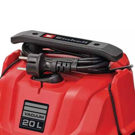 Aspirator umed/uscat Einhell TC-VC 2045, 850 wati, capacitate de aspirare 180 mbar, recipient de colectare 20 l, racord de suflare, maner de transport, incl. duze, filtre si sac de colectare a murdariei - imagine 6