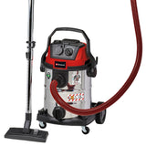 Aspirator umed/uscat Einhell TE - VC 2025 SACL, clasa de protectie impotriva prafului L, pentru particule de praf cu valori OEL >1 mg/m³, rezervor din otel inoxidabil de 25 de litri, sistem de curatare a filtrului, inclusiv duze si filtru Einhell - scule electrice si unelte profesionale - BricoMart