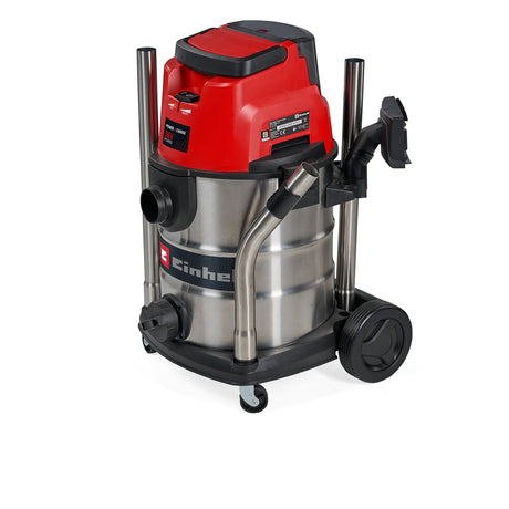 Aspirator umed/uscat pe acumulator Einhell TE - VC 36/25 Li S - Solo Power X - Change (36 V, recipient din otel inoxidabil de 25 L, capacitate de aspirare de 150 mbar, incl. selectie de filtre si duze, fara acumulator Einhell - scule electrice si unelte profesionale - BricoMart