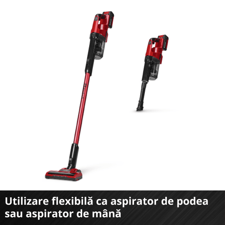 Aspirator vertical fara cablu Einhell TE - SV 18 Li (1x4,0Ah) - 0.6 l BricoMart - scule electrice si unelte profesionale - BricoMart