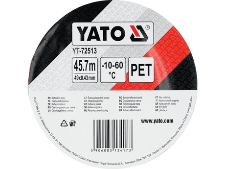 Banda adeziva reflectorizanta YATO YT-72513, 49 mm x 45.7 m - imagine 3