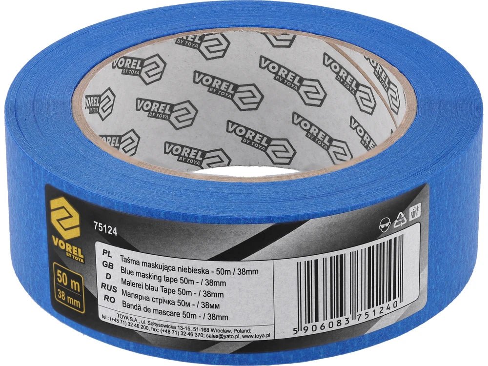 BANDA MASCARE, ALBASTRU, 50MX38MM Vorel 75124 Vorel - scule electrice si unelte profesionale - BricoMart