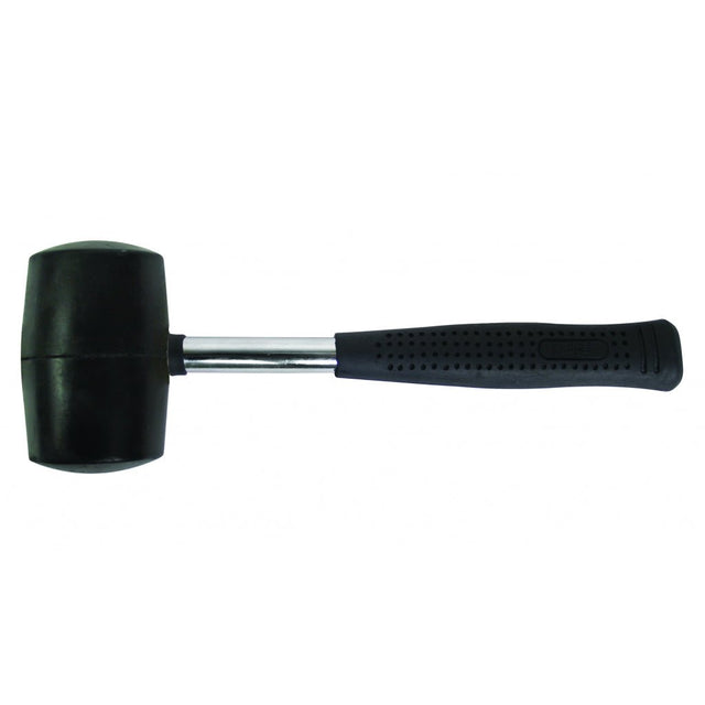 BASIC Ciocan cauciuc maner metal 340g BS Capatul este fabricat din cauciuc foarte elastic Maner metalic cu acoperire din cauciuc Basic - scule electrice si unelte profesionale - BricoMart