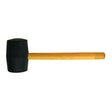 BASIC Ciocan cauciuc negu maner lemn rotund 340g BS Capatul este fabricat din cauciuc foarte elastic Basic - scule electrice si unelte profesionale - BricoMart