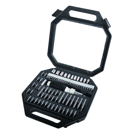 BASIC Surubelnita cu biti si tubulare set 78pcs BS Cutie transparenta, utila, de depozitare Basic - scule electrice si unelte profesionale - BricoMart