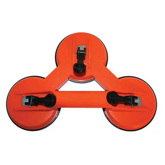 BASIC Ventuza tripla carcasa plastic - 12 cm Eliberare rapida Basic - scule electrice si unelte profesionale - BricoMart