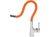 BATERIE DE BUCATARIE CU FURTUN FLEXIBIL, PORTOCALIU Fala 75708 - Baterii pentru chiuvete, 15 cm, ergonomic, inox Fala - scule electrice si unelte profesionale - BricoMart