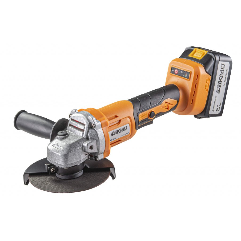 BAUKRAFT Set Polizor unghiular si bormasina 18V 2 si 4Ah BK - AGCDL1 Set combinat cu 2 unelte pentru toate proiectele tale de bricolaj Baukraft - scule electrice si unelte profesionale - BricoMart