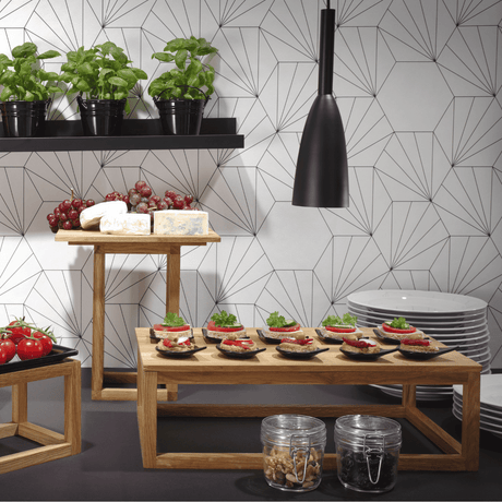 Bază de bufet Madeira din lemn pentru tăvi GN 1/3, Fine Dine