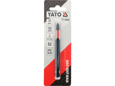 Bit de impact YATO YT-78060, 1/4, 100 mm PH1, 1 buc. - imagine 4