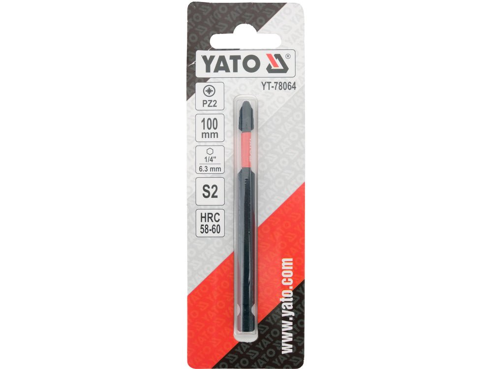 Bit de impact YATO YT-78064, 1/4, 100 mm PZ2, 1 buc. - imagine 4