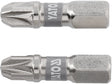 BITI 1/4 25MM PZ3, 2 BUC, NI Yato YT - 78005 - 6.3 mm, 25 mm Yato - scule electrice si unelte profesionale - BricoMart