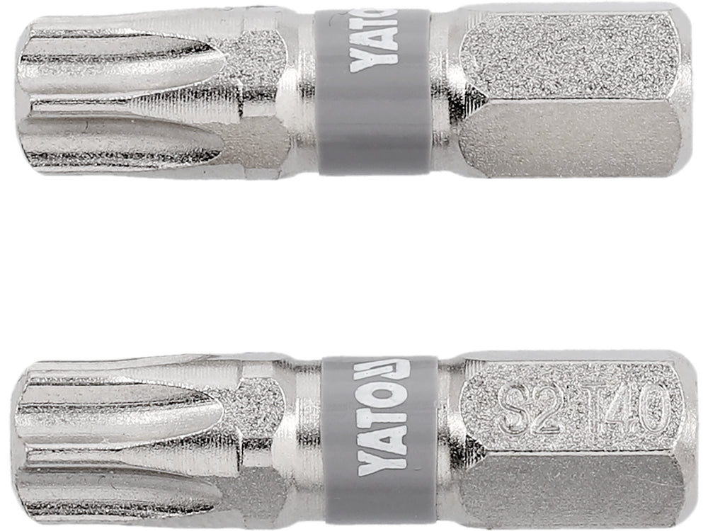 BITI 1/4 25MM T40, 2 BUC, NI Yato YT - 78016 - 6.3 mm, 25 mm Yato - scule electrice si unelte profesionale - BricoMart