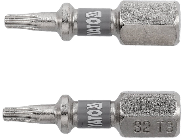 BITI 1/4 25MM T8, 2 BUC, NI Yato YT - 78010 - 6.3 mm, 25 mm Yato - scule electrice si unelte profesionale - BricoMart