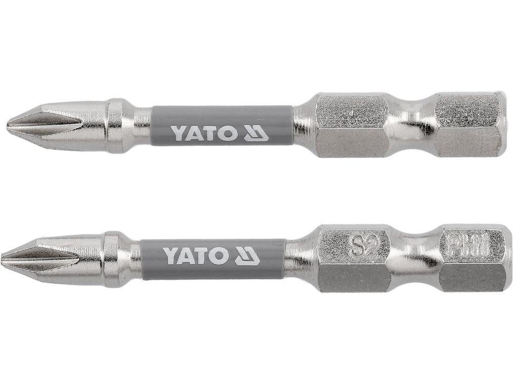 BITI 1/4 50MM PH1, 2 BUC, NI Yato YT - 78020 - 6.3 mm, 50 mm Yato - scule electrice si unelte profesionale - BricoMart