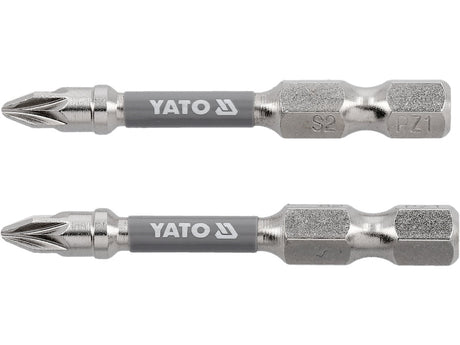 BITI 1/4 50MM PZ1, 2 BUC, NI Yato YT - 78023 - 6.3 mm, 50 mm Yato - scule electrice si unelte profesionale - BricoMart