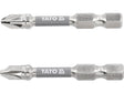 BITI 1/4 50MM PZ2, 2 BUC, NI Yato YT - 78024 - 6.3 mm, 50 mm Yato - scule electrice si unelte profesionale - BricoMart