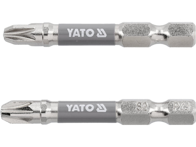 BITI 1/4 50MM PZ3, 2 BUC, NI Yato YT - 78025 - 6.3 mm, 50 mm Yato - scule electrice si unelte profesionale - BricoMart