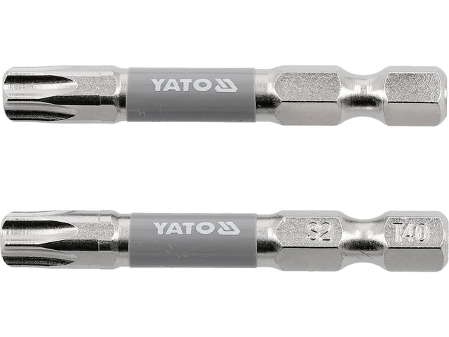 BITI 1/4 50MM T40, 2 BUC, NI Yato YT - 78036 - 6.3 mm, 50 mm Yato - scule electrice si unelte profesionale - BricoMart
